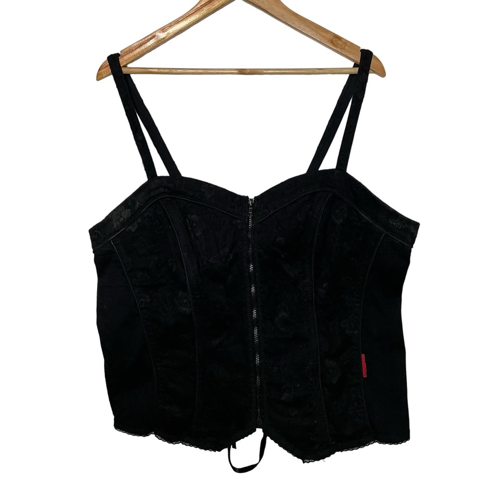Tripp nyc Black Bra with Structured Velvet Design